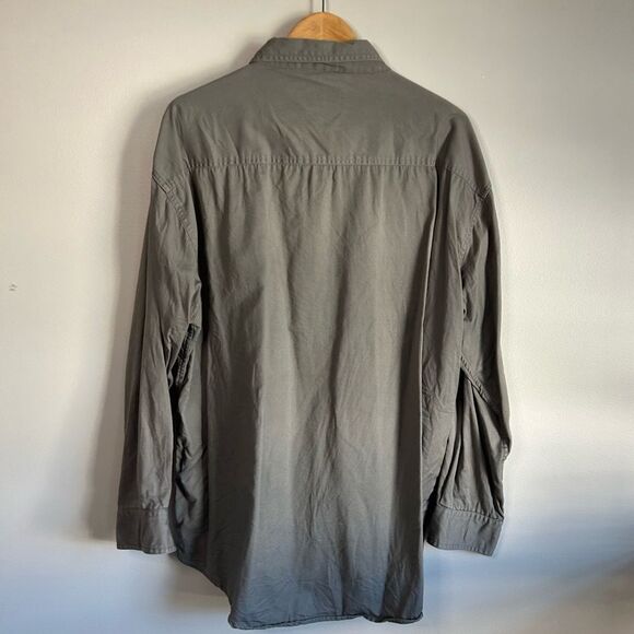 Bimini Boy Khaki Green Casual Button Down Shirt Size XXL - Picture 3 of 3